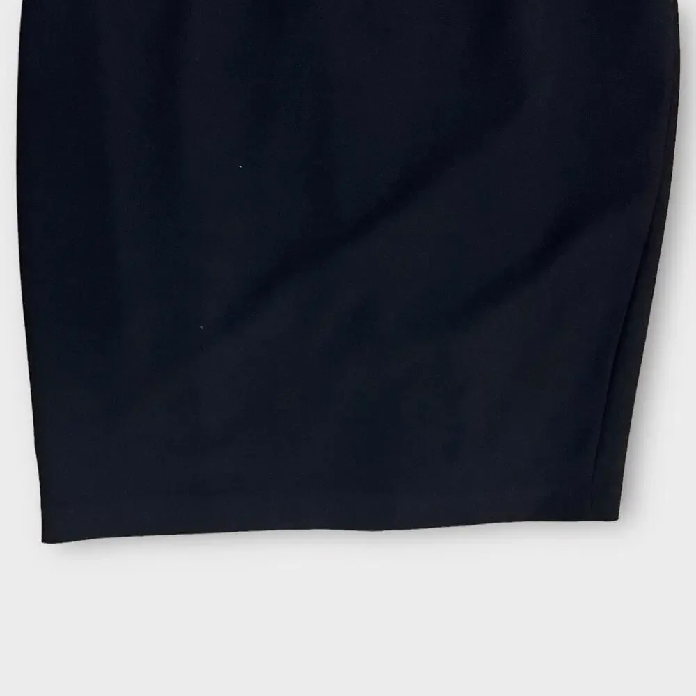White House Black Market Open Shoulder black Dress Size 8 - Picture 6 of 10